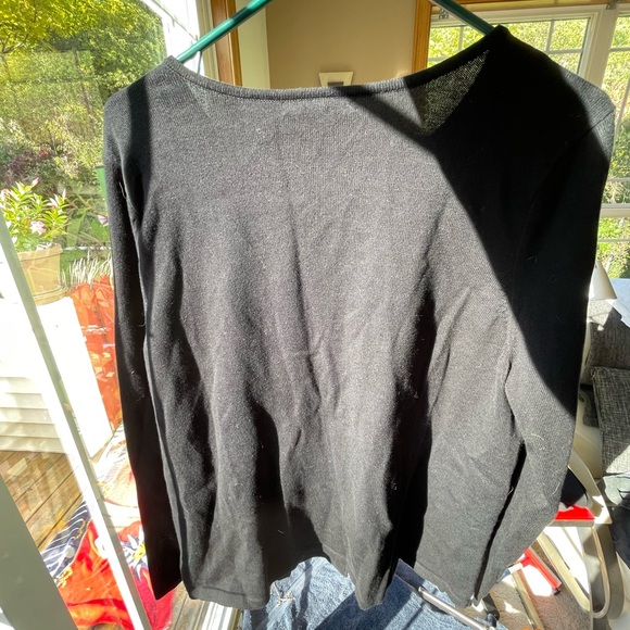 Lauren Ralph Lauren Black White Plaid Zip Up Jacket Sweater Cardigan 1X.‎ - Picture 3 of 6